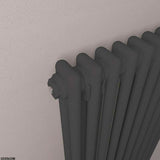 Eastbrook Rivassa Traditional 2 Column Radiator in Matt Black