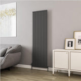Eastbrook Panel Radiator Eastbrook Kingswood Slimline Vertical Aluminium Radiator 1800 x 510mm / Matt Anthracite