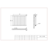Aquarius Bathrooms Column Radiator Aquarius Athens Horizontal Double Column Radiator