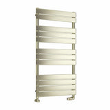 Eastbrook Designer Towel Radiator Eastbrook Staverton Tube On Tube Straight Radiator in Brushed Brass 1200 x 600 / Electric Only