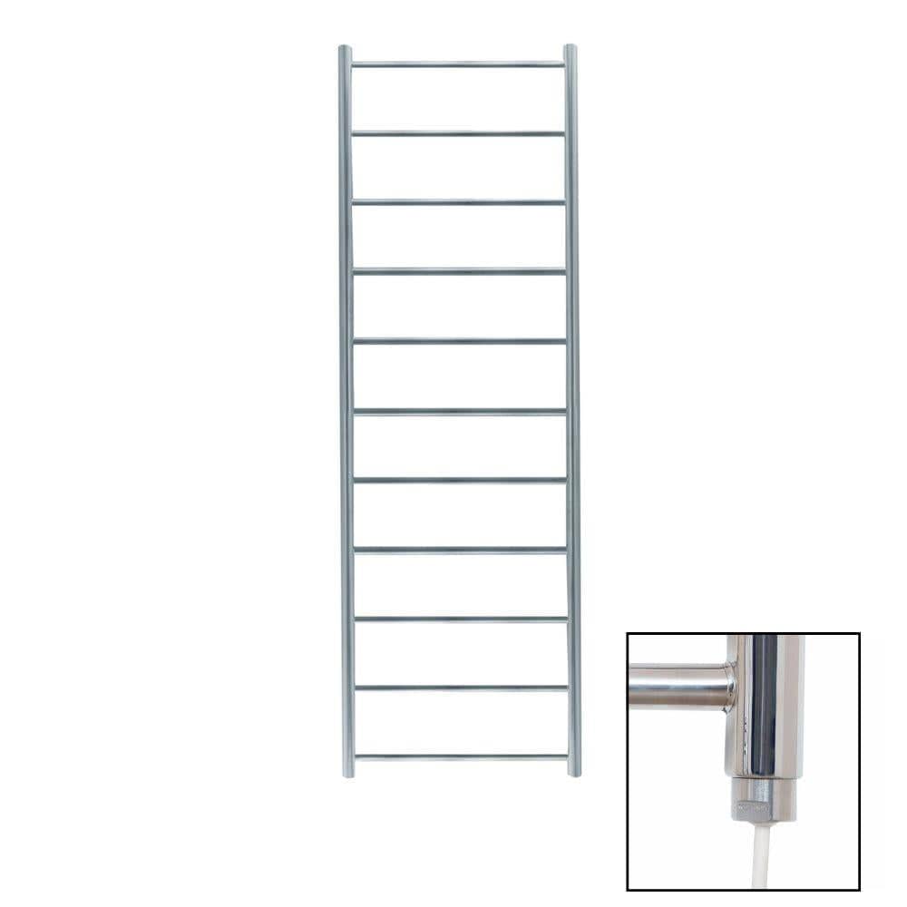 JIS Ladder Rail JIS Sussex Ardingly Vertical Stainless Steel Heated Towel Rail Electric Only / Polished Chrome