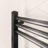 Eastbrook Wendover Straight Heated Towel Rail in Brushed Gunmetal