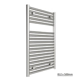 Tissino Ladder Rails Tissino Hugo2 Designer Towel Radiator in Chrome 812 x 500 / Central Heating