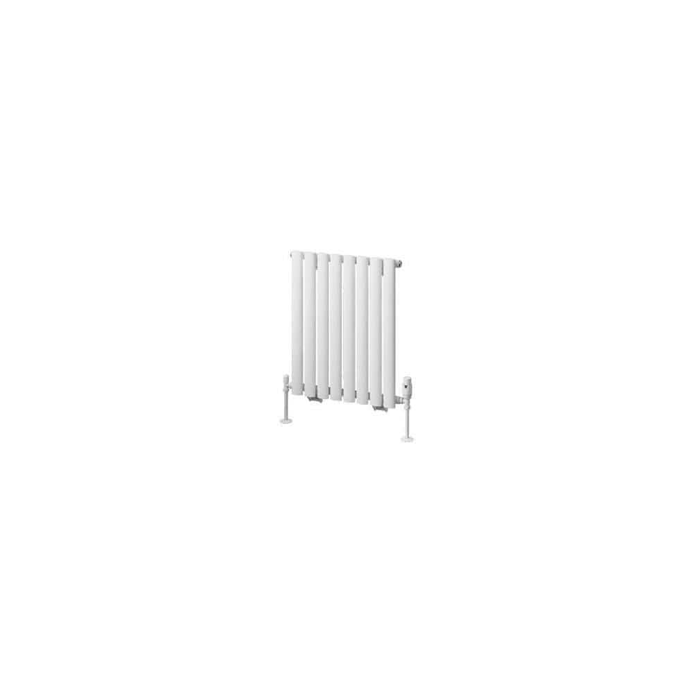 Eastbrook Panel Radiator Eastbrook Tunstall Straight Horizontal Designer Radiator in Matt White