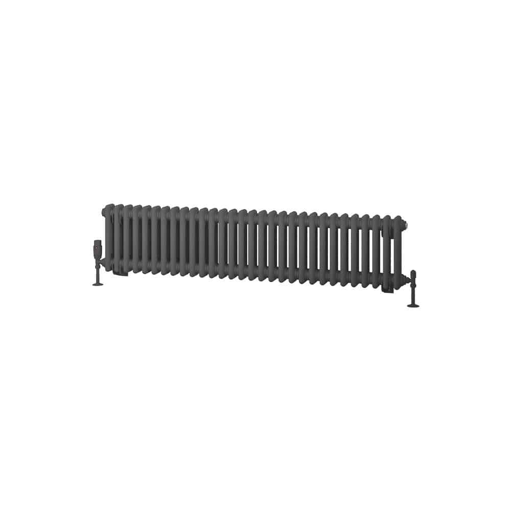 Eastbrook Rivassa Traditional 2 Column Radiator in Matt Anthracite