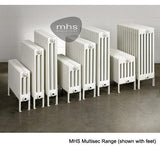MHS Radiators Column Radiator MHS Multisec Traditional 4 Column Radiator in Traffic White