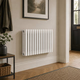 Aquarius Bathrooms Column Radiator Aquarius Foundry Horizontal 4 Column Radiator in White 400mm x 605mm