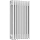 Aquarius Bathrooms Column Radiator Aquarius Foundry Horizontal 4 Column Radiator in White 750mm x 425mm