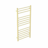 Saneux Ladder Rail Saneux Ember Straight Vertical Electric Towel Rail Brushed Brass