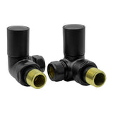 Totally Rads Radiator Valve Reina Crova Manual Radiator Corner Valves Black