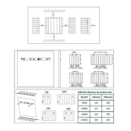 Reina Panel Radiator Reina Maia Wi-Fi Enabled Electric Horizontal Panel Radiator in White