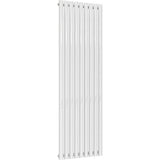 Aquarius Bathrooms Column Radiator Aquarius Athens Single Vertical Column Radiator in White 1800 x540mm