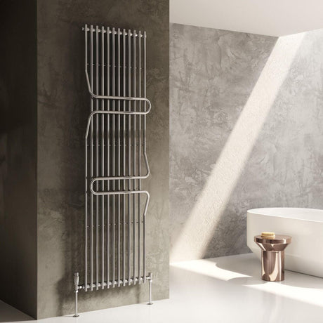 Reina Designer Towel Radiator Reina Aletta Central Heating Towel Radiator - 1800 x 500mm Chrome
