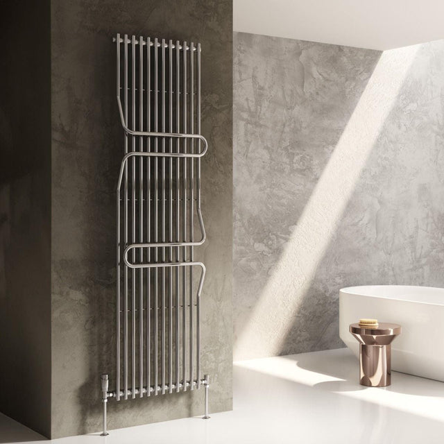 Reina Designer Towel Radiator Reina Aletta Central Heating Towel Radiator - 1800 x 500mm Chrome