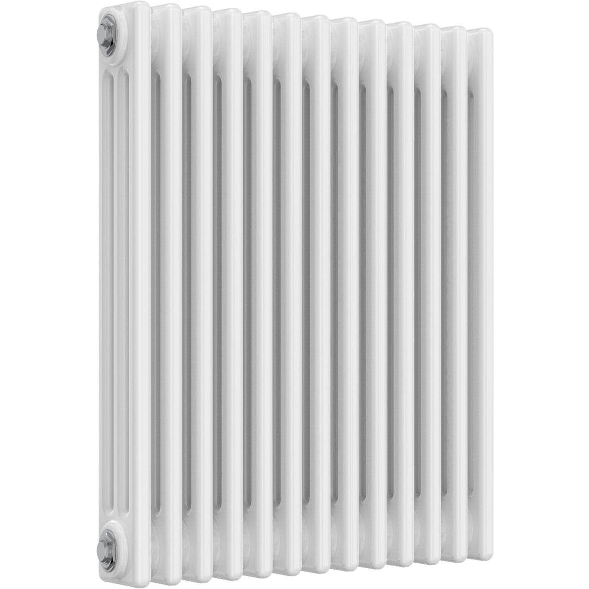 Aquarius Bathrooms Column Radiator Aquarius Foundry Horizontal 3 Column Radiator in White 750mm x 605mm