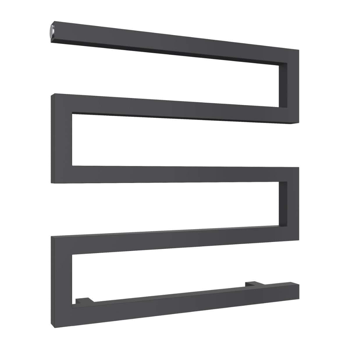 Reina Designer Towel Radiator Reina Serpe S-Shaped Central Heating Towel Radiator 510 x 500mm / Anthracite