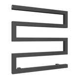 Reina Designer Towel Radiator Reina Serpe S-Shaped Central Heating Towel Radiator 510 x 500mm / Anthracite