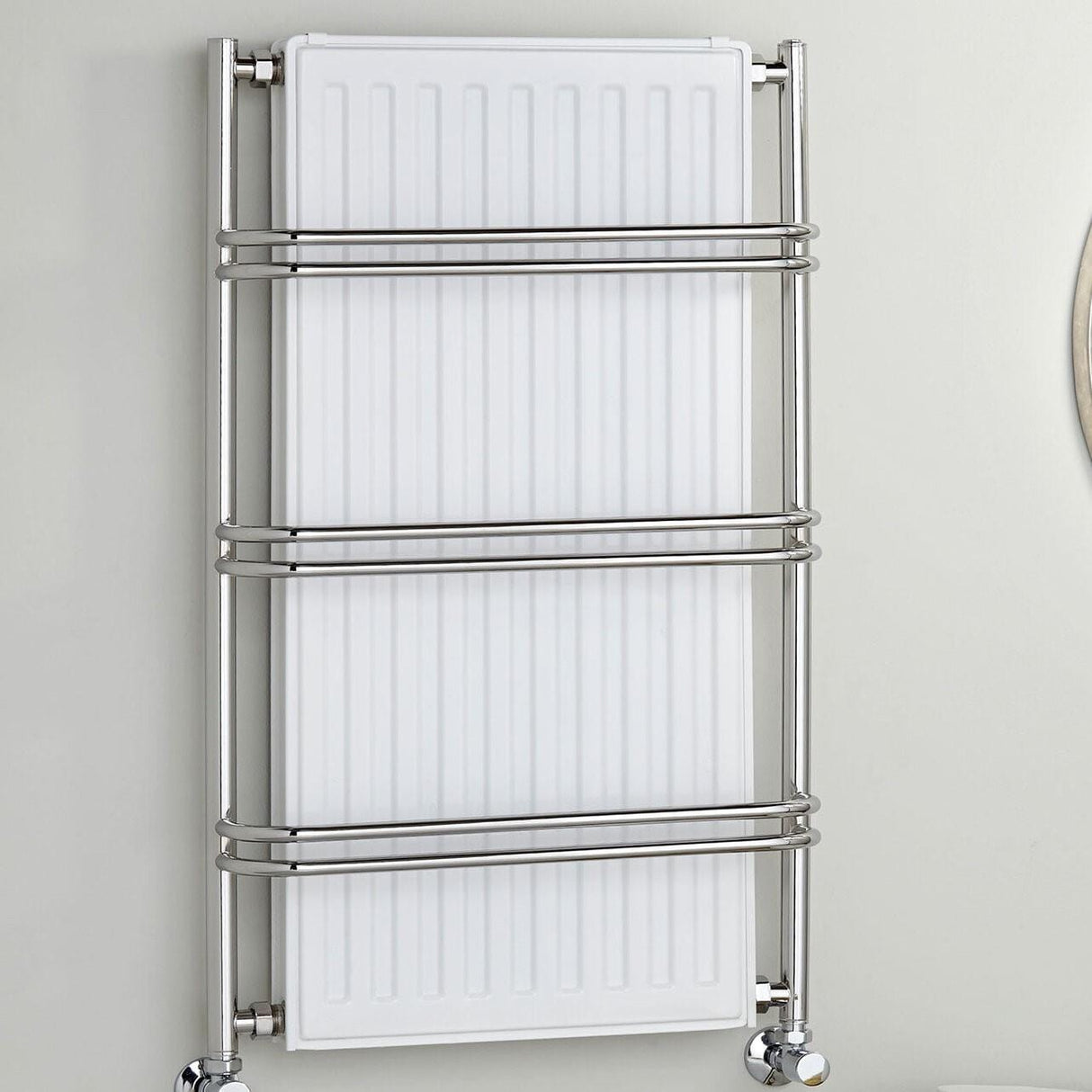 Vogue Designer Towel Radiator Vogue Nexus III Straight Designer Towel Radiator - 900 x 525mm - Chrome Electric Only