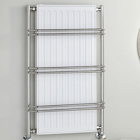 Vogue Designer Towel Radiator Vogue Nexus III Straight Designer Towel Radiator - 900 x 525mm - Chrome Electric Only