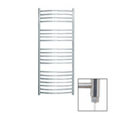 JIS Ladder Rail JIS Sussex Adur Vertical Stainless Steel Curved Heated Towel Rail 1250 x 520mm / Electric Only / Polished Chrome