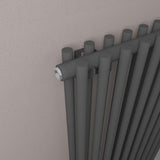 Eastbrook Designer Towel Radiator Eastbrook Murano Horizontal Designer Radiator in Matt Anthracite