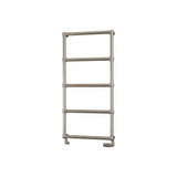 Eastbrook Traditional Towel Rail Eastbrook Stour Vertical Traditional Heated Towel Rail in Brushed Brass 1195 x 600 / Electric Only