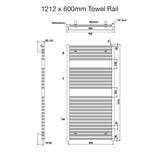 Tissino Ladder Rails Tissino Hugo2 Designer Towel Radiator in Arabica