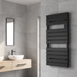 Reina Designer Towel Radiator Reina Gia Dry Electric Wi-Fi Enabled Designer Towel Radiator 1120 x 550mm / Black