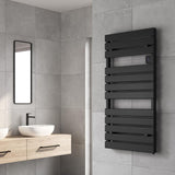 Reina Designer Towel Radiator Reina Gia Dry Electric Wi-Fi Enabled Designer Towel Radiator 1120 x 550mm / Black
