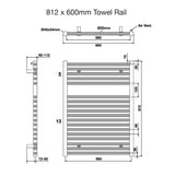 Tissino Ladder Rails Tissino Hugo2 Designer Towel Radiator in Arabica