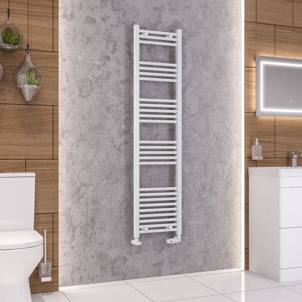Eastbrook Eastbrook Wendover Straight Vertical Heated Towel Rail - 1600 x 400mm - White