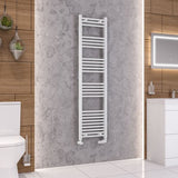 Eastbrook Eastbrook Wendover Straight Vertical Heated Towel Rail - 1600 x 400mm - White