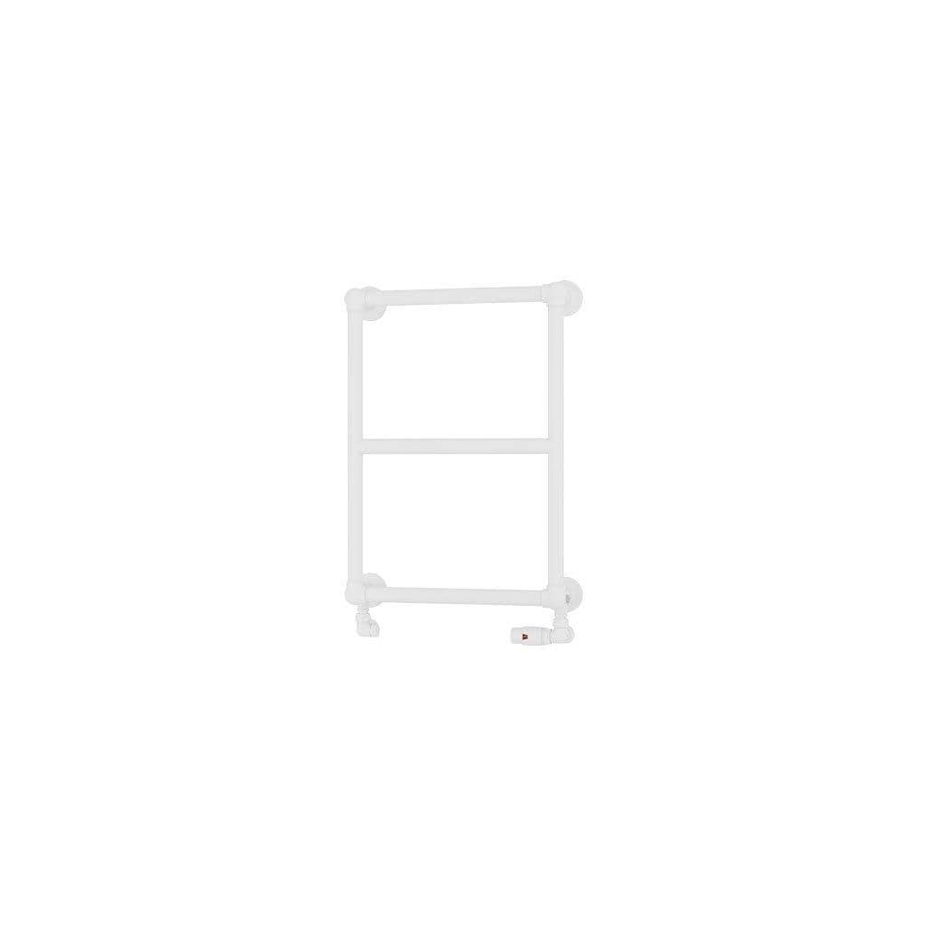 Eastbrook Traditional Towel Rail Eastbrook Stour Vertical Traditional Heated Towel Rail in Matt White 690 x 500 / Central Heating