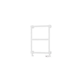Eastbrook Traditional Towel Rail Eastbrook Stour Vertical Traditional Heated Towel Rail in Matt White 690 x 500 / Central Heating
