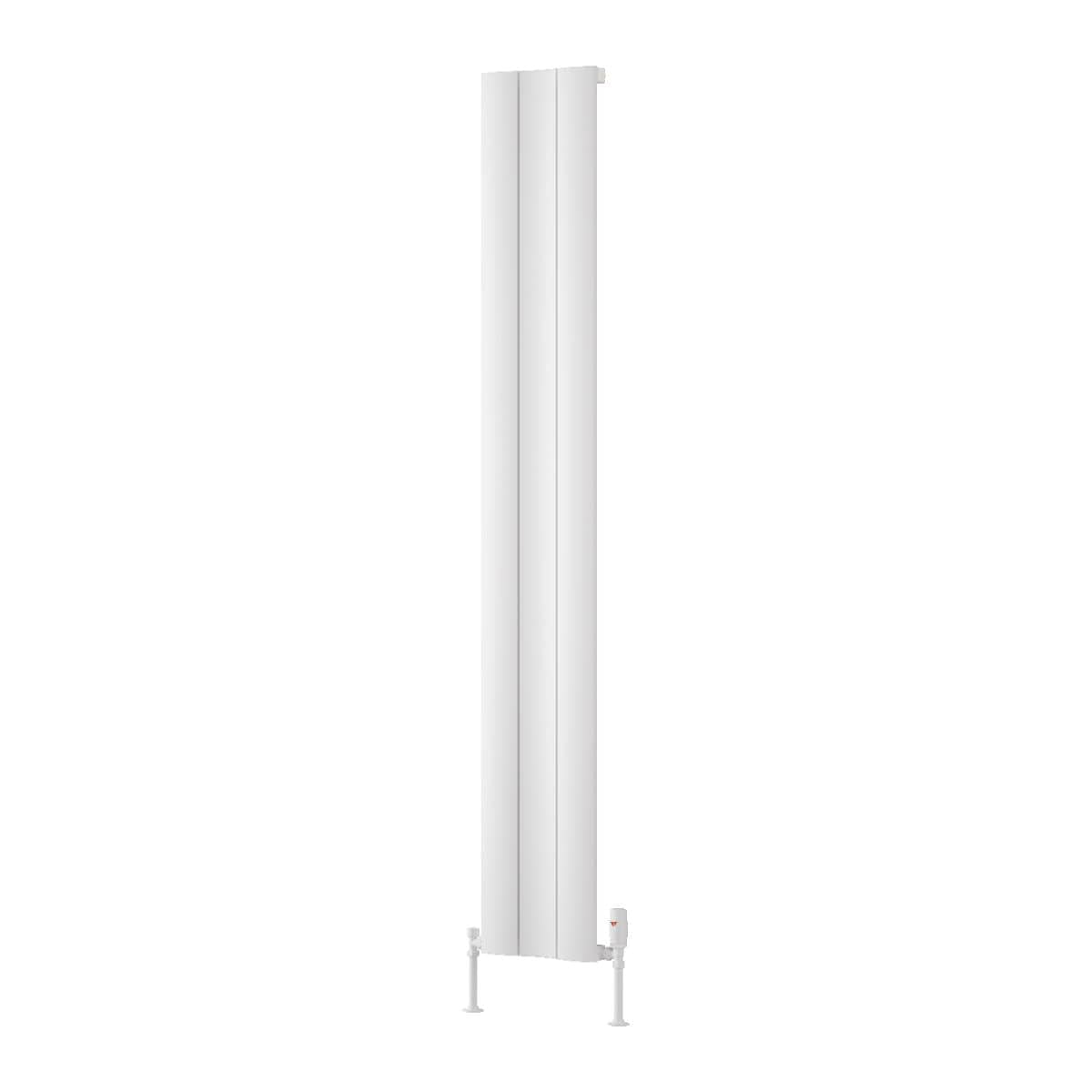 Reina Panel Radiator Reina Gio Aluminium Vertical Single Panel Central Heating Designer Radiator 1800 x 280mm / White