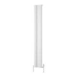 Reina Panel Radiator Reina Gio Aluminium Vertical Single Panel Central Heating Designer Radiator 1800 x 280mm / White