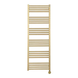 Crosswater Ladder Rail Crosswater MPRO Designer Vertical Towel Radiator in Brushed Brass 1380 x 480mm / Electric Only