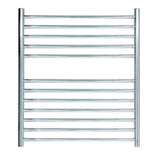 JIS Ladder Rail JIS Sussex Ouse Vertical Stainless Steel Heated Towel Rail 700 x 620mm / Central Heating / Polished Chrome