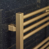 Crosswater Ladder Rail Crosswater MPRO Designer Vertical Towel Radiator in Brushed Brass