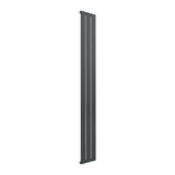 Reina Panel Radiator Reina Flat Vertical Single Panel Radiator 1600 x 218mm / Anthracite