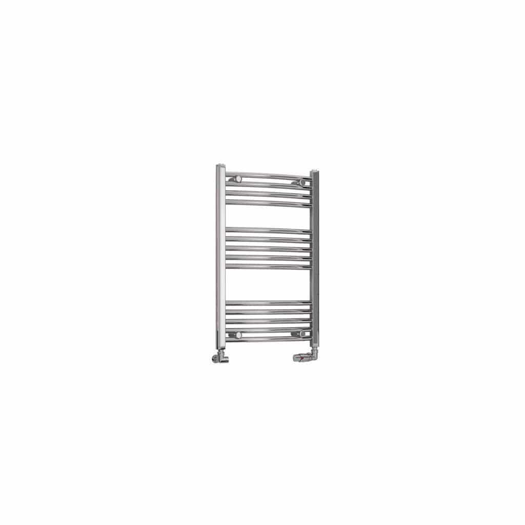 Eastbrook Wendover Curved Vertical Heated Towel Rail in White