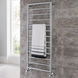 Vogue Designer Towel Radiators Vogue Smooth Straight Vertical Designer Towel Rail - 1200 x 400mm - Dual Fuel - Chrome