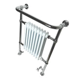 Imperial Insert Radiators Imperial Malmo 8 Bar Traditional Radiator - 960 x 665 - Chrome/White - Central Heating - RAD0110100