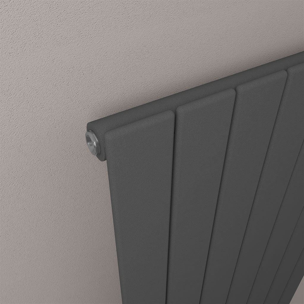 Totally Rads Ladder Rails Eastbrook Wendover Curved Vertical Heated Towel Rail in White