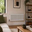 Aquarius Bathrooms Column Radiator Aquarius Foundry Horizontal 3 Column Radiator in White 500mm x 965mm