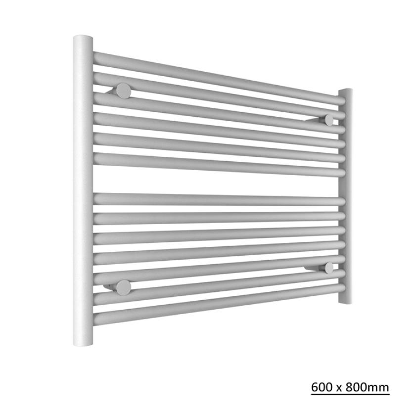 Tissino Ladder Rails Tissino Hugo2 Designer Towel Radiator in Mount Blanc 600 x 800 / Central Heating