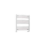 Eastbrook Wendover Curved Vertical Heated Towel Rail in White