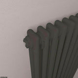 Eastbrook Rivassa Traditional 2 Column Radiator in Matt Black
