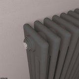 Eastbrook Column Radiator Eastbrook Rivassa Traditional 4 Column Radiator in Matt Anthracite