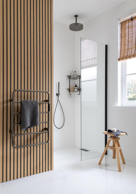 JTP Designer Towel Radiator JTP AERO Designer Vertical Heated Towel Rail - Electric Only